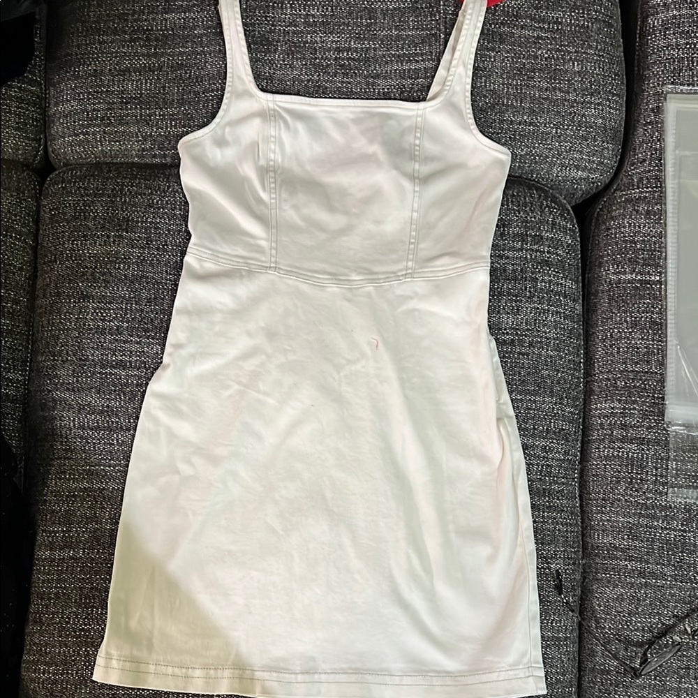 Hollister White Square-Neck Tank Mini Dress - Women
